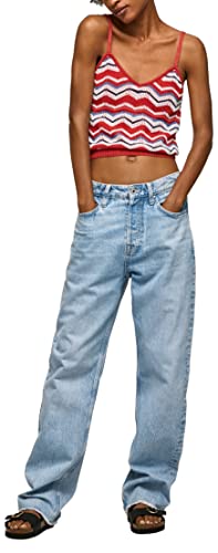 Pepe Jeans Para Mujer. PL701974 Top Frida Rojo (Xl), Casual, PoliéSter, Sin Mangas / Tirantes - 2
