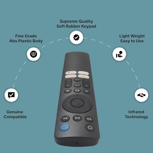 Image of ALERHA LED Smart TV Remote Control (Without Voice Function) Compatible Redmi Smart Fire Tv Remote with Netflix Prime Video Function for Redmi TV