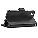 J&D Case Compatible for Xperia L1 Case, Wallet Stand Slim Fit Heavy Duty Protective Shock Resistant Flip Cover Wallet Case for Sony Xperia L1 Wallet, Black