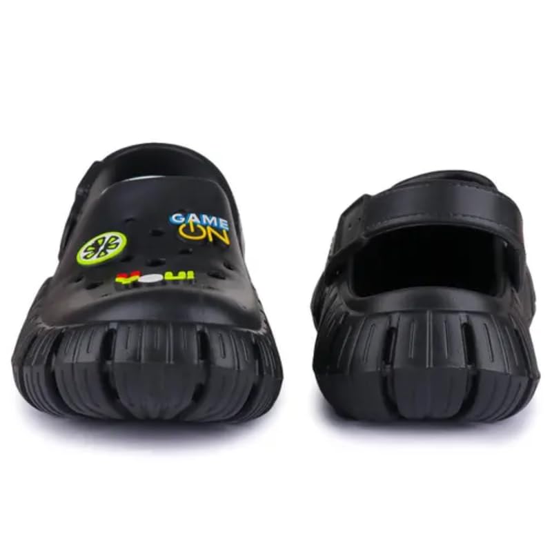 Image of Unisex Kids Clogs Soft Anti Skid Mules Sandals with Adjustable Back Strap Indoor & Outdoor Slipper for Boys & Girls Everyday Use Waterproof Jibbex Slides