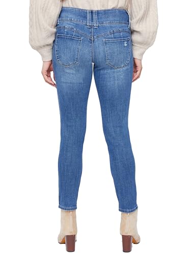 Royalty For Me Womens Women's Petite Sustainable Wannabettabutt Mid Rise Jeans3