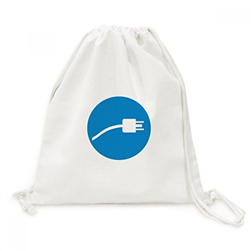 Sacs drawstring torsades bleues pour voyage et loisirs quotidiens