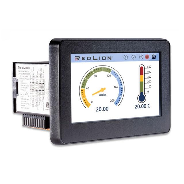 Image of PM500A0400800F00 Red Lion Controls PM-50 Series Touch Screen, 4.3 in. TFT Graphic Display, 9 Digits