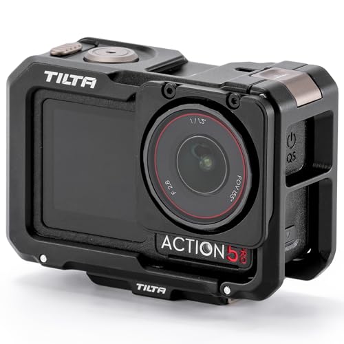 Tilta �t���J�����P�[�W DJI Osmo Action 3�AAction 4 & Action 5 Pro(�u���b�N) | �}�O�l�V�E���A���~�j�E���t���[�� | �R�[���h�V���[&1/4�C���`-20�}�E���g | ���C�t�B���^�[�T�|�[�g | �Ռ��z���p�b