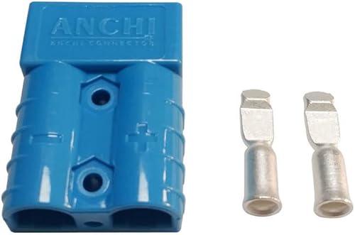 Miniatura 5 de Conector de alimentación de 50 amperios, desconexión rápida de 50 A, 600 V, 2 pares (4 unidades) para conector de batería de 50 amperios (8 AWG,