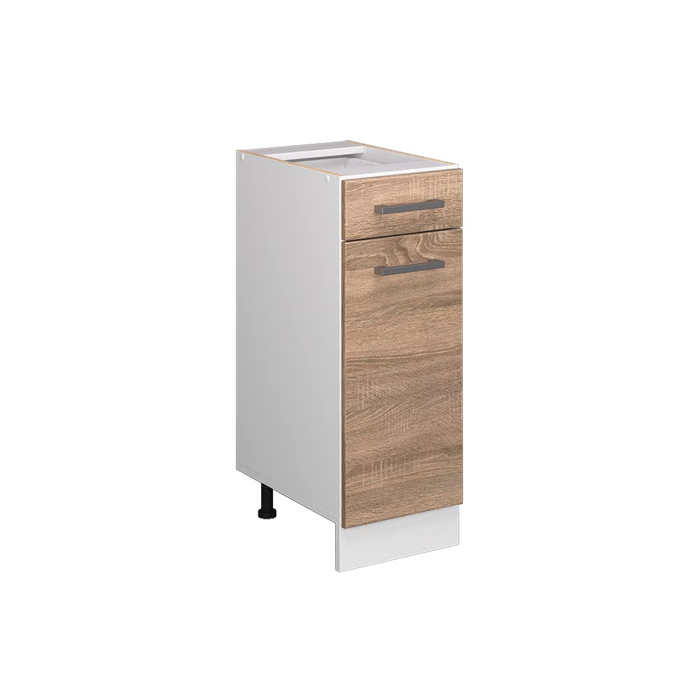 Vicco Mueble bajo de Cocina R-Line, Sonoma, 30 cm | sin encimera, para combinación libre dentro de sistemas de cocina modulares