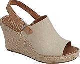 TOMS Women's, Monica Wedge Espadrille, Natural, 9