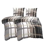 Verfügbare Größen: 135x200 cm, 140x200 cm, 155x200 cm, 155x220 cm, 200x200 cm, 200x220 cm sowie Zusatzkissen in 40x80 cm in drei Farbstellungen Lila, Blau oder Braun erhältlich.