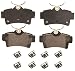 Wagner QuickStop ZD627 Ceramic Disc Pad Set, Rear