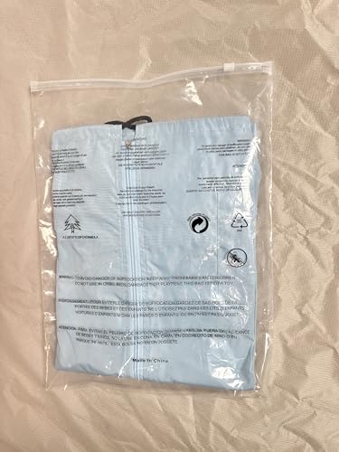 IECCP Damen Wasserdichte Regenjacke mit Kapuze Leicht Atmungsaktive Windbreaker Jacke Hellblau M