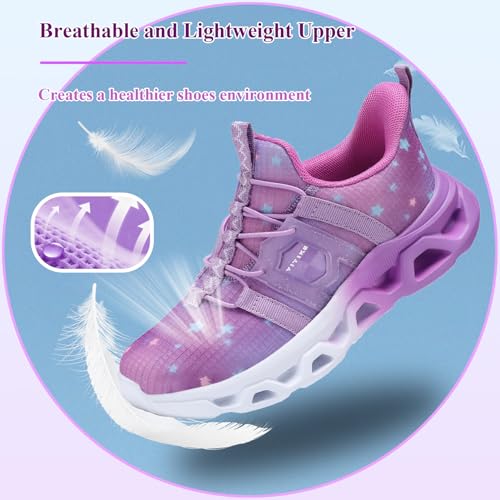 Image of VITUOFLY Boys Girls Sneakers Kids Mesh Lightweight Running Tennis Shoes