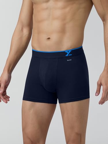 Image of XYXX Men's Underwear Aero IntelliSoft Micro Modal Trunk, Combo Pack of 3