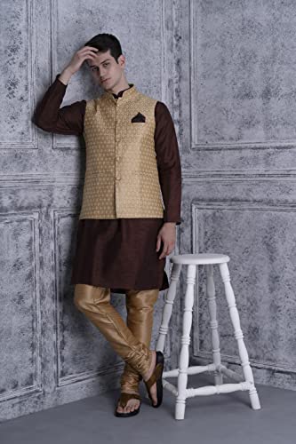 Image of Ethluxis Men's Silk Blend Kurta Set