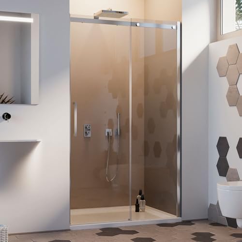 Porta Doccia 110CM H200 Vetro Trasparente 8Mm Versione Destra Con Easy-Clean Mod. Prime - 3