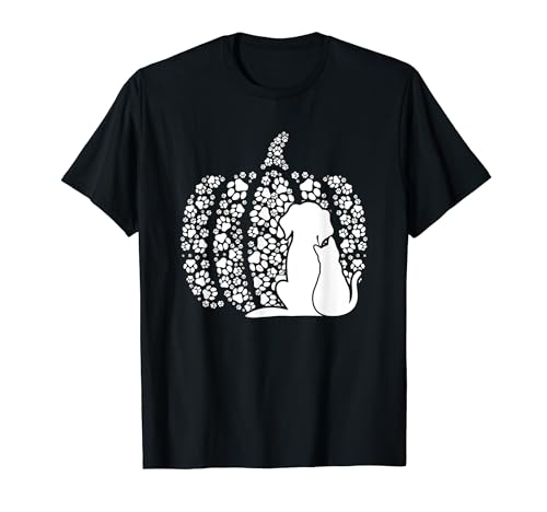 Pata de perro de calabaza de Halloween Camiseta