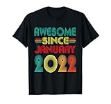 Awesome Since January 2024 Years 4th Bday Tee