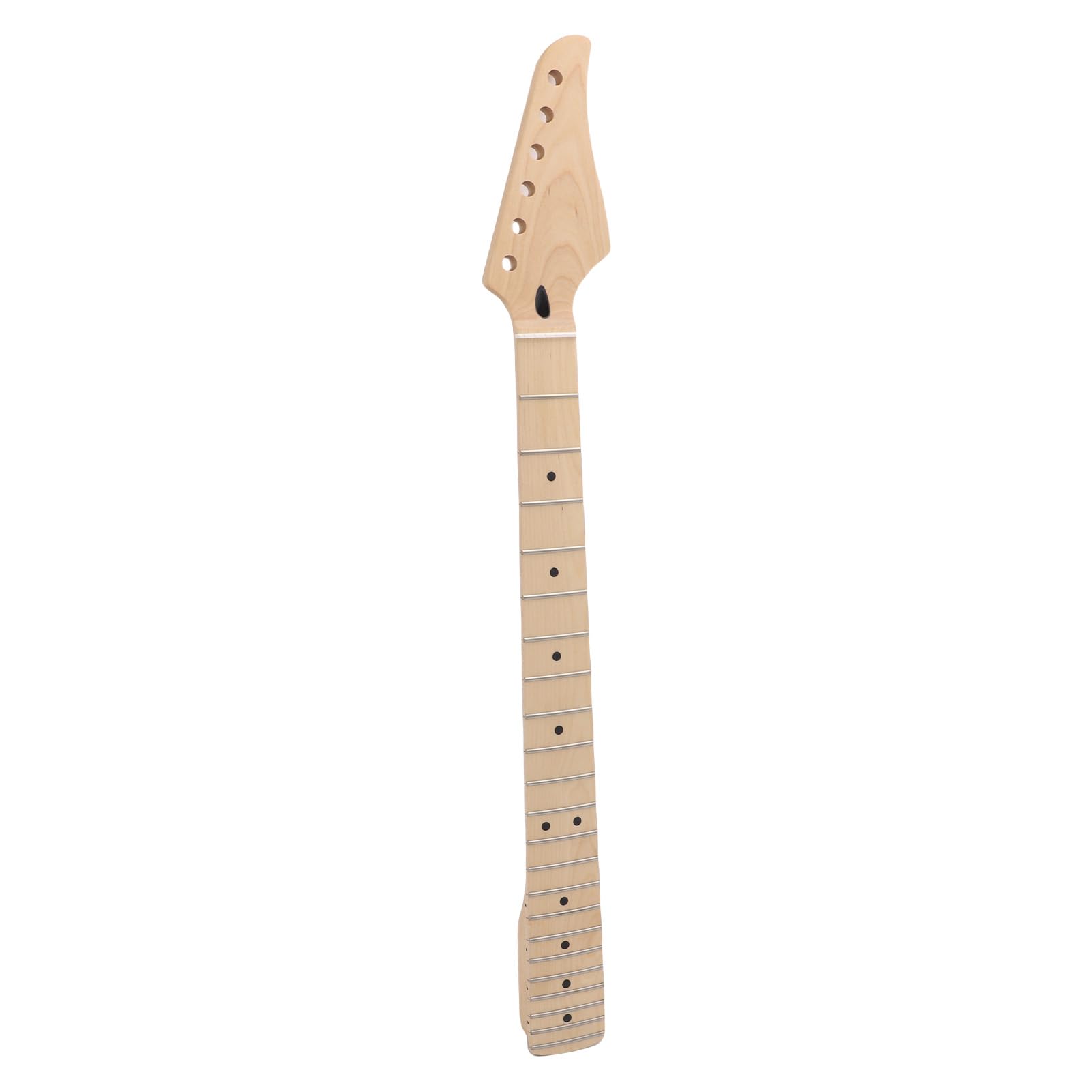 Asixxsix Manico per Chitarra, Tastiera in Acero a 22 Tasti, Manico per Chitarra Elettrica Truss Rod a Doppia Azione, per Telecaster con Dado in Osso da 42 Mm per Parti di Ricambio Stile ST