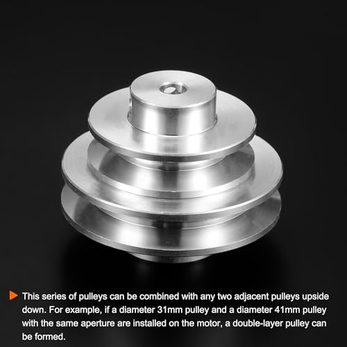 Harfington HTA240115HH000769 V-Type Pulley 3.17Mm Bore 20Mm Outer Dia Single Groove Aluminum Alloy thumb #3