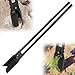 Lochspaten Handbagger Erdlochbohrer Pfostenlochbohrer 140cm, Zwei Scharfen Klingen zum Aufbrechen von Erde, Graben, Kultivieren, Jäten, Manuelles Pfostenlochbohrwerkzeug, Gartenschaufel, Schwarz