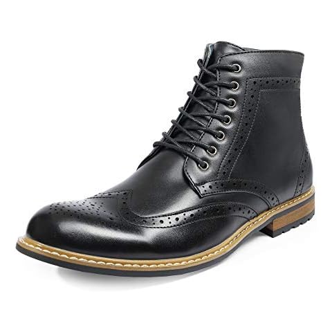 Bruno Marc Men's Brogue Dress Boots BERGEN-01 Cover