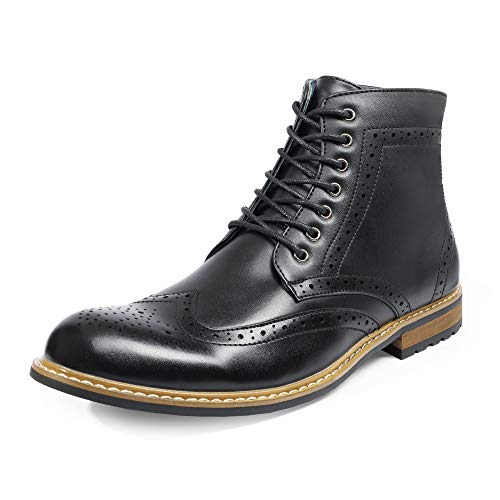 Bruno Marc Men's Dress Ankle Motorcycle Boots,Size 9,Black,BERGEN-01 by Bruno Marc - Used condition - US$26.04