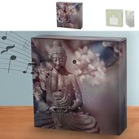 Soundbox ’Buddha’ Bewegungssensor | 12x12x3,5cm Pappe Kunststoff | Meditationssound Lautstärke regulierbar (1 x Soundbox Buddha)