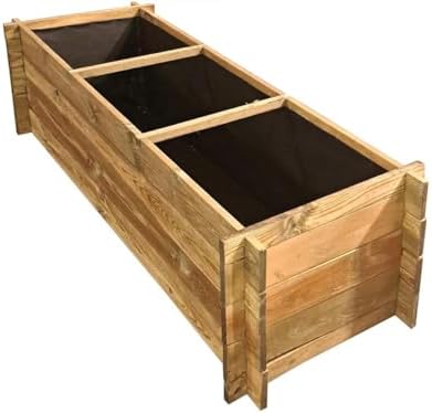 Habitat et Jardin Carré Potager en Bois Dhalia - 140 x 60 x 41 cm