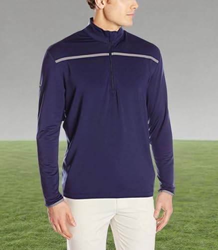 Pull Homme Callaway 1/4 Zip - Bleu Moyen - Manches Longues - Taille M - Golf