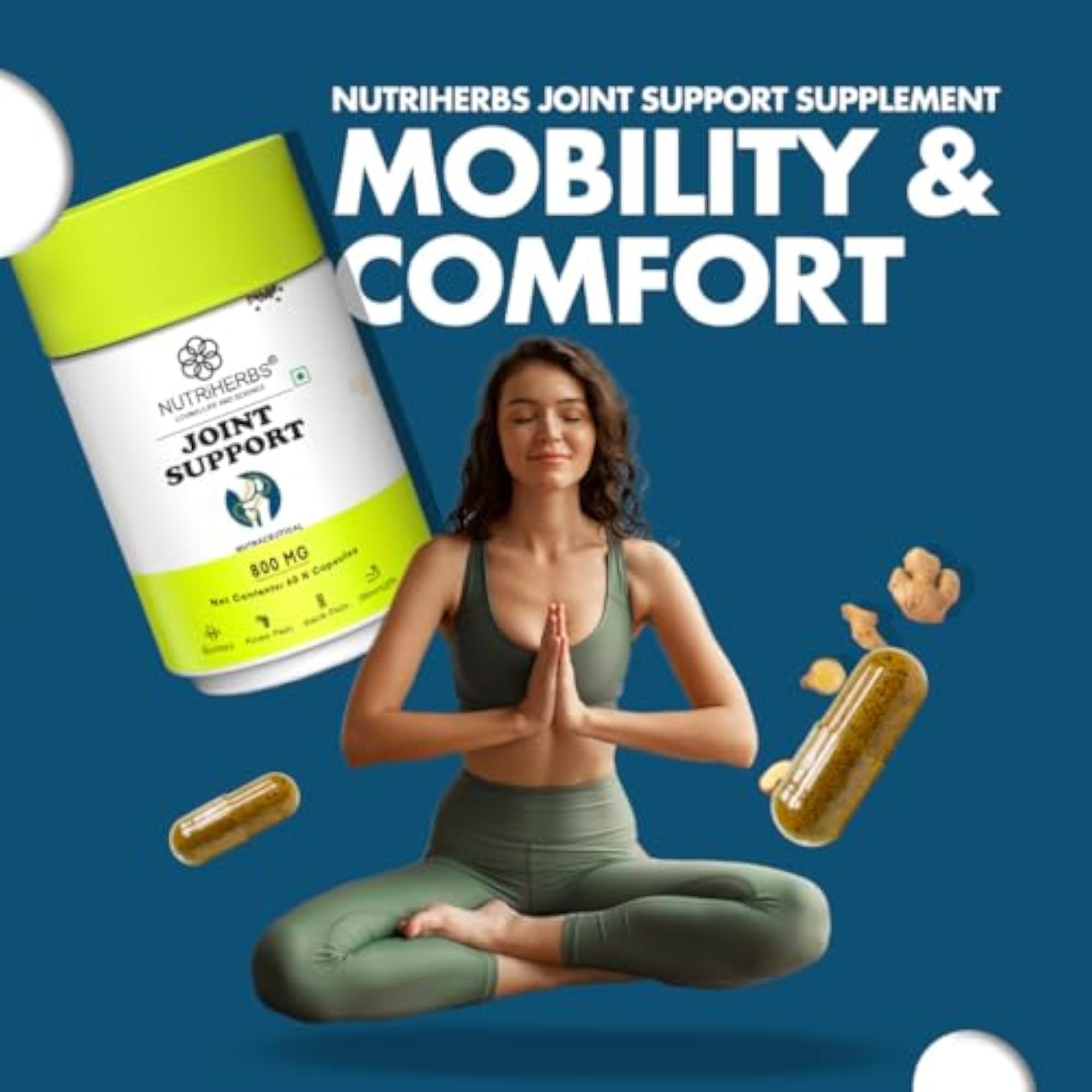 NUTRiHERBS Joint Support Supplement, 60 Capsules