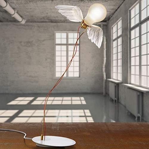 Lampe de table ailes d'ange moderne luminaire de lecture oiseau chic