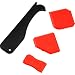 Outus 4 Pieces Sealant Tool Caulking Tool Kit for Bathroom Kitchen and Frames Sealant Seals (Black, Red)