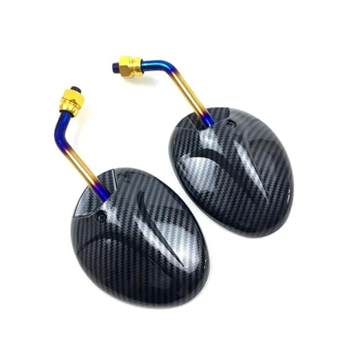 Rétroviseurs moto universels 8mm rétroviseurs noirs pour scooter