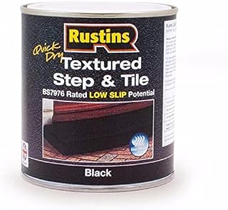 RUSTINS Textured Step & Tile Paint 500ml Black