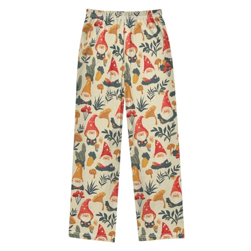 Autumn Gnomes and Mushrooms Boys Pants for Kids Jogger Pants with Pockets S2