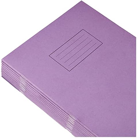 Silvine Exercise Book Ruled with Margin A4 Purple (Pack of 10) Cover