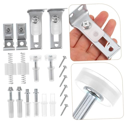 Kit de herrajes para puertas plegables de clóset DOITOOL 1Set, piezas de reparación para puertas corredizas, instalación duradera para rieles de puertas de clóset para entusiastas y profesionales DIY miniatura 3