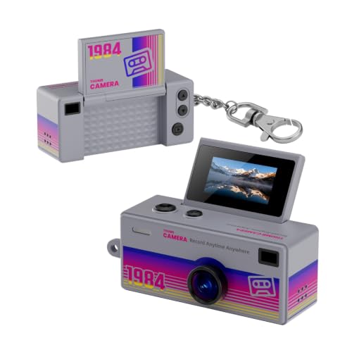 Cámara Mini Retro 1080P con llavero para niños miniatura 1