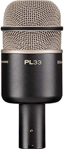 Electro-Voice PL33 Kick Drum Microphone with XLR connector visible