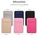 OBVIS Cell Phone Pocket Self Adhesive Card Holder Stick On Wallet Sleeve with Adhesive ID Credit Card ATM Card Holder for iPhone Android 2 PACK BLACK