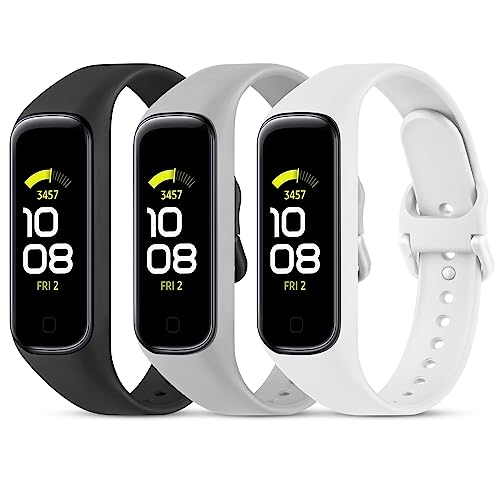 Bracelet Galaxy Fit 2 pour le sport et le quotidien, lot de 3 rechanges Wanme en silicone