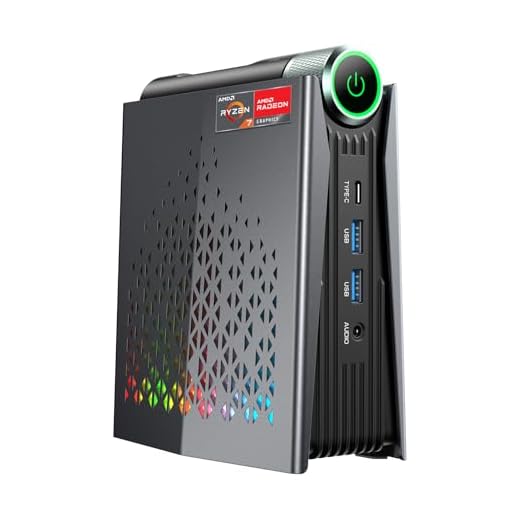 ACEMAGICIAN S3A Mini PC Gaming, AMD Ryzen 7 8745HS(jusqu'à 4,9 GHz), 32 Go DDR5 1 To NVME SSD W11 Pro Mini ordinateur, triple écran HDMI+DP+Type-C, 6 x USB, 2,5 Gbps LAN, WiFi 6, BT5.2