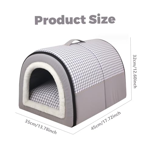 Niche pour chien imperméable et chaude avec panier antidérapant lavable