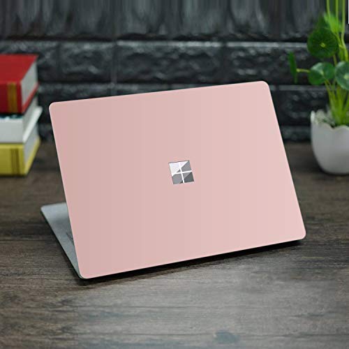 Masibloom® Top Side Sticker Laptop Decal For 13.5 Inch Microsoft Surface Laptop 4 & 3 & 2 & 1 (2021/19/18/17 Released) Anti Scratch Protective Skin, Do Not Compatible With Surface Book (Rose Gold) #TOP5