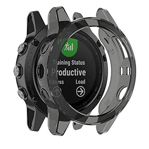 ANZOAT Capa protetora de TPU transparente ultra fina macia para Garmin Fenix 5S 5 5XPlus Acessórios