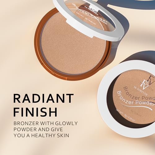 FV Bronzer Powder, Long Lasting Waterproof Silky Bronzing Powder, Sunkissed Glow Makeup Finish - Image 4