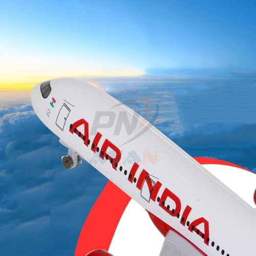 Image of New Air India Airbus A350 Diecast Aircraft Model 20 cm | Metal Plane Model with Landing Gear & Display Stand | Collectible Toy for Aviation Enthusiasts & Kids (Air India Airlines)