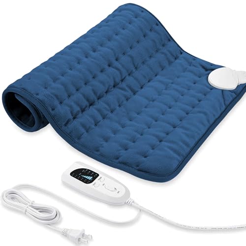 24"X20" Electric Heating pad with 6 Heat Settings, Auto Shut