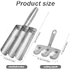 Triple Meatball Maker with Cutting Spade, Multifunctional Meatball Scoop Maker Creative Stainless Steel Kitchen Manual Meatball Making Tools for Quick Cooping Cookie Dough Sorbet(Three Tubes)