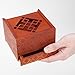 Bits and Pieces - The Emperor's Secret Puzzle Box - Wooden Brainteaser - Secret Compartment Brain Game for Adults - Stash Your Valuables