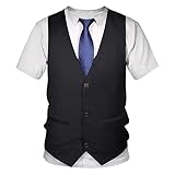 Photo Gallery jifenli t-shirts 3d da uomo maglietta divertente estate falso vestito gilet 3d maglietta da uomo moda falso smoking papillon o-collo manica corta abbigliamento da uomo top tee Photo Gallery jifenli t-shirts 3d da uomo maglietta divertente estate falso vestito gilet 3d maglietta da uomo moda falso smoking papillon o-collo manica corta abbigliamento da uomo top tee